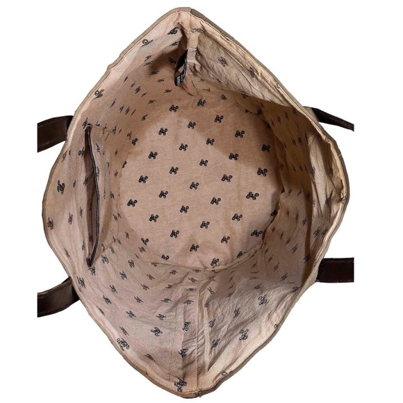 Teach Peace Recycled Military Tent Tote Bag - Picture 3 of 3